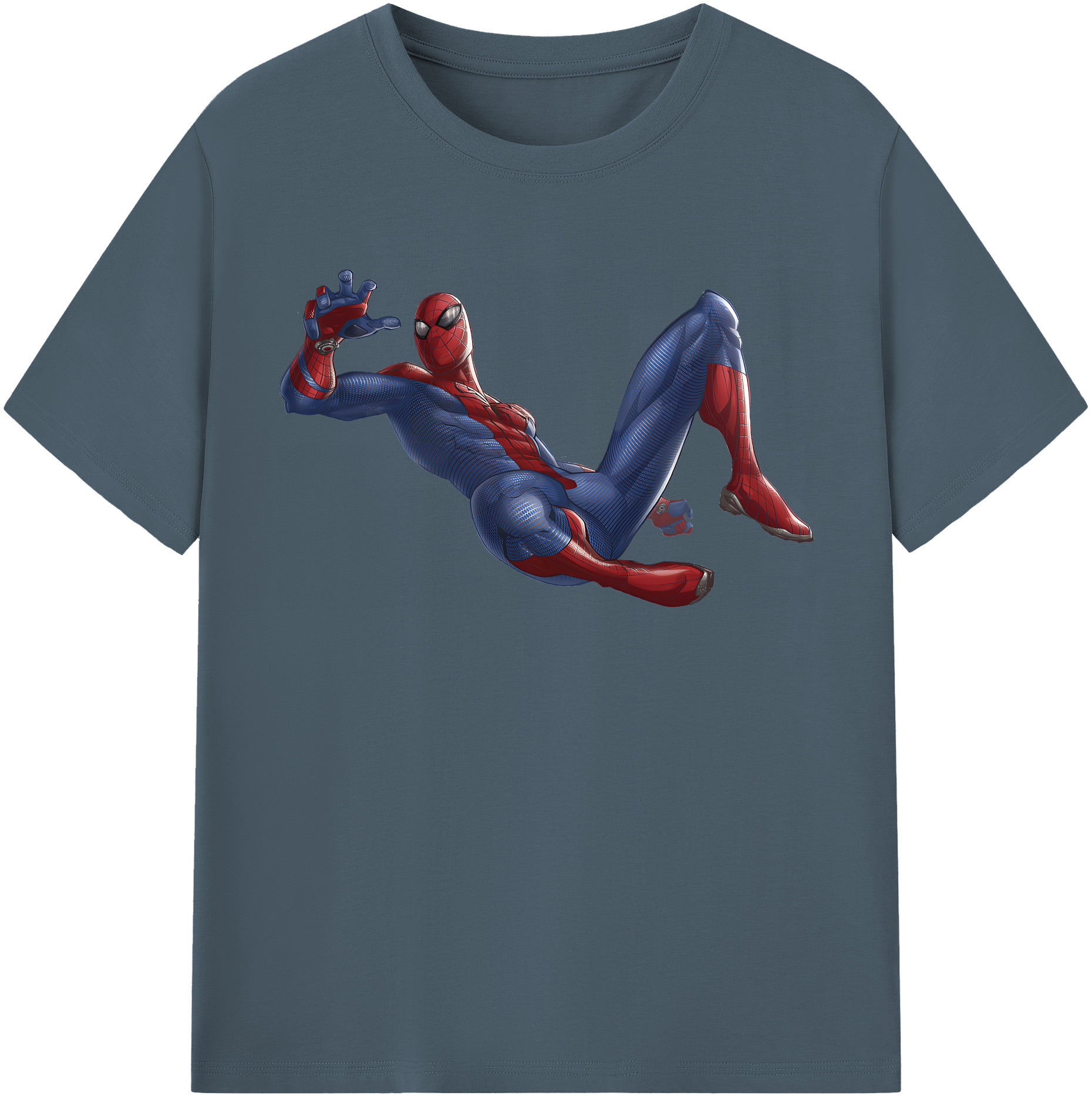 （画像用） Spider Man スパイダーマン 綿100％半袖Tシャツ（フロントプリント）